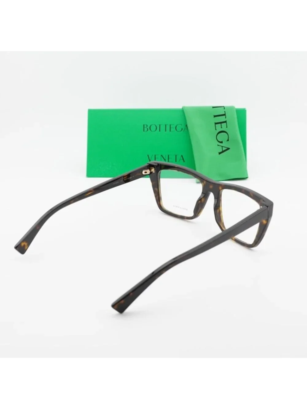 Bottega Veneta BV1258O 002 Eyeglasses Havana 53mm Rectangle Frame
